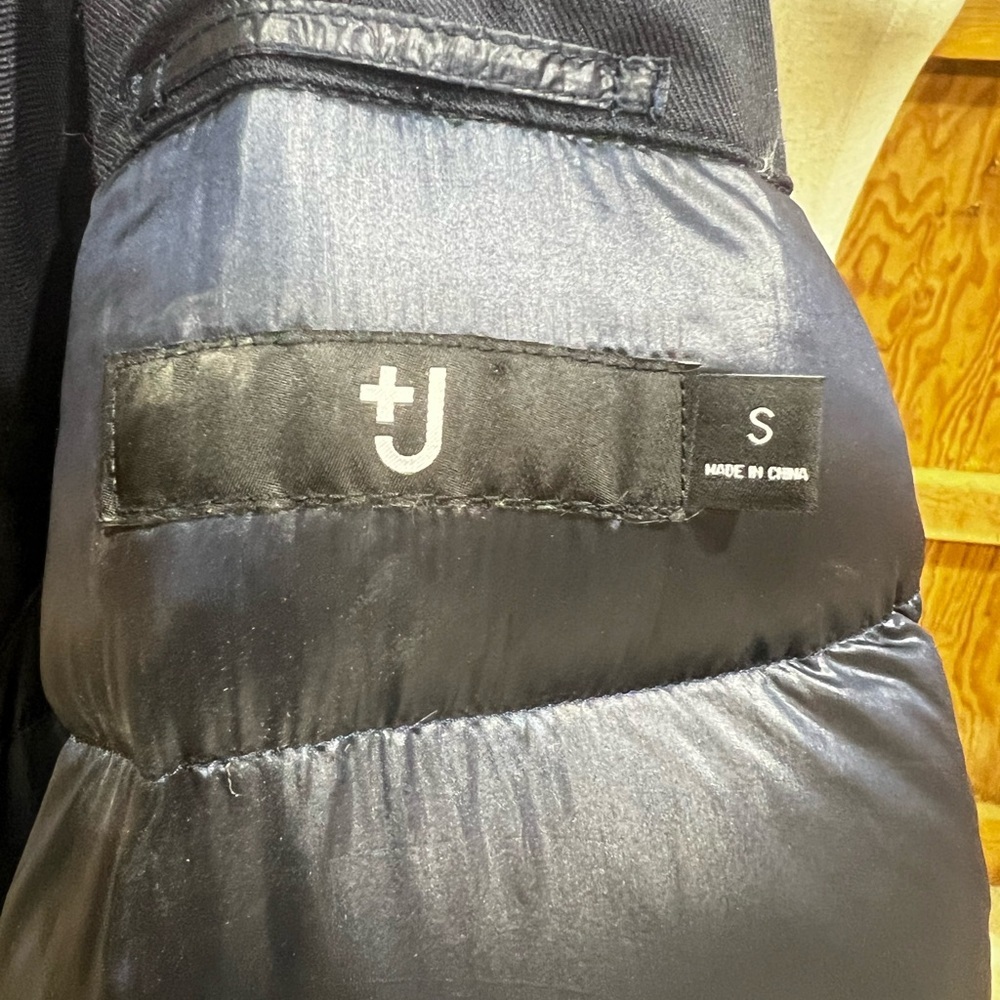 Jil Sander +J x Uniqlo Hybrid Down Wool Blend Jacket Coat High Neck Size Small - Picture 11 of 13